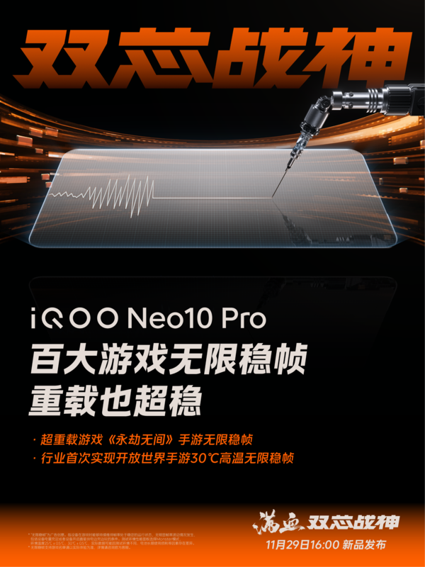 “天玑调校看蓝厂” iQOO Neo10 Pro带来百大游戏无限稳帧